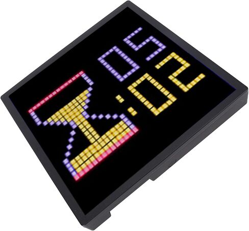 Pixel Art Digital Picture Frame, 16x16 LED Display APP Control Pixel Digital Picture Frame, Animation Frame Wall/Desk Mount, 13 Language, Remote Control, Stepless Brightness in Saudi Arabia