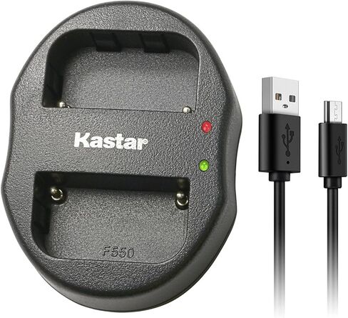 Kastar Dual USB Charger for Sony NP-FM500H Alpha SLT A58 A57 A65 A77 A99 A77V A77II DSLR-A100 A200 A350 A450 A500 A550 A560 A700 A850 A900 Alpha a99 II CLM-V55 DSLR a100 a560 a580 a77II in Saudi Arabia