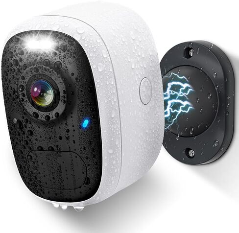 2K Wireless WiFi Surveillance Camera Battery, 4MP Indoor Camera with Magnetic Base, Colour Night Vision, AI & PIR Motion Detection, Two-Way Audio, IP65 Waterproof in Saudi Arabia