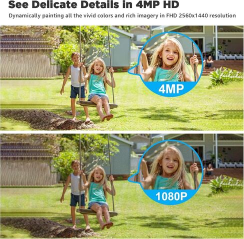 2K Wireless WiFi Surveillance Camera Battery, 4MP Indoor Camera with Magnetic Base, Colour Night Vision, AI & PIR Motion Detection, Two-Way Audio, IP65 Waterproof in Saudi Arabia