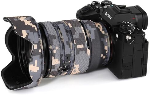 معطف مقاوم للماء لعدسة Chasing BIRDS لهاتف Sony FE مقاس 24-70 مم F2.8 GM غطاء واقي للعدسة المقاومة للمطر (التمويه الرقمي، إصدار GM II) in Kuwait