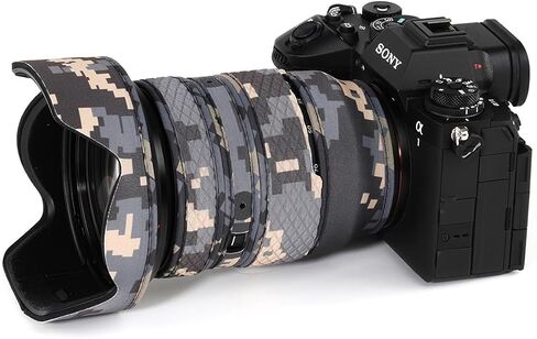 معطف مقاوم للماء لعدسة Chasing BIRDS لهاتف Sony FE مقاس 24-70 مم F2.8 GM غطاء واقي للعدسة المقاومة للمطر (التمويه الرقمي، إصدار GM II) in Kuwait