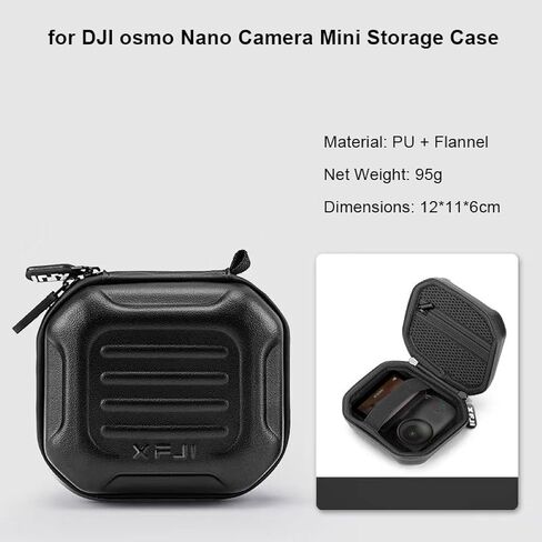 حقيبة تخزين صغيرة محمولة لحقيبة حمل واقية مضادة للماء من DJI Osmo Nano، هيكل خارجي صلب من البولي يوريثان مع بطانة مبطنة مضادة للخدوش والصدمات in Kuwait
