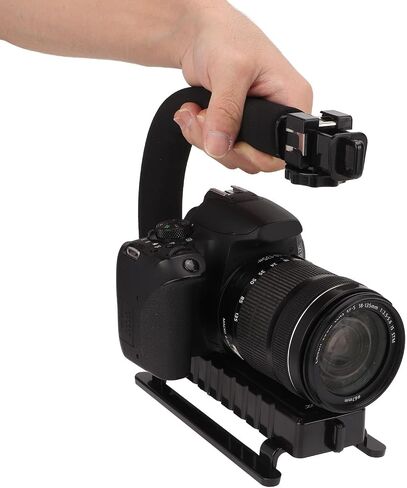 Camera Action Stabilization Grip Black Lightweight Good Hand Feeling U Shape Universal Handheld Camera Stabilization Sponge with Cold Shoe for Video in Saudi Arabia