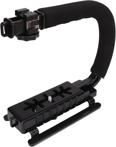 Camera Action Stabilization Grip Black Lightweight Good Hand Feeling U Shape Universal Handheld Camera Stabilization Sponge with Cold Shoe for Video in Saudi Arabia
