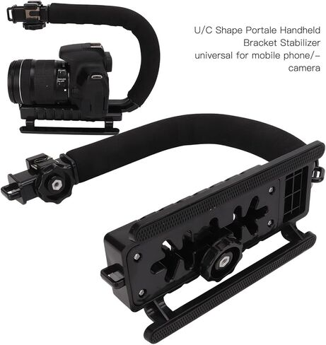 Camera Action Stabilization Grip Black Lightweight Good Hand Feeling U Shape Universal Handheld Camera Stabilization Sponge with Cold Shoe for Video in Saudi Arabia