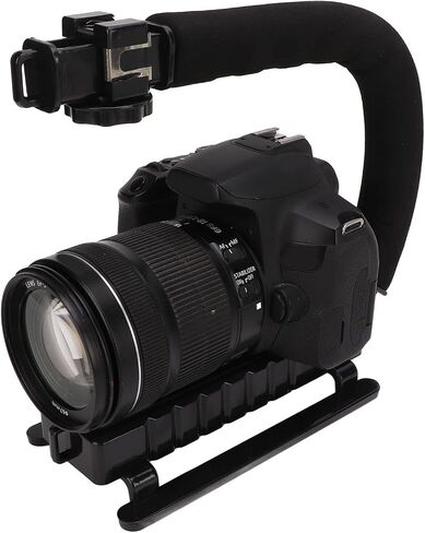 Camera Action Stabilization Grip Black Lightweight Good Hand Feeling U Shape Universal Handheld Camera Stabilization Sponge with Cold Shoe for Video in Saudi Arabia