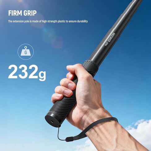 طقم قضيب تمديد NEEWER متوافق مع DJI OSMO Action 5 Pro 4 3 GoPro Insta360 AKASO، عصا سيلفي غير مرئية مقاس 27.8 بوصة، محول كاميرا الحركة وحامل مغناطيسي سريع الفك لتسجيل الفيديو، GP-86 in Kuwait
