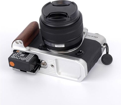 حامل دعامة يد معدنية على شكل حرف L لكاميرا Fujifilm X-T30 II/X-T30، لوحة مدمجة سريعة التحرير لـ Arca، مقبض على شكل حرف L متوافق مع كاميرات Fujifilm XT20 II/XT20/XT10 II/XT10 (فضي) in Kuwait