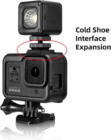 قفص إطار لكاميرا Gopro Hero 8 باللون الأسود، هيكل عظمي لقفص متين مع قاعدة تثبيت سريعة التحرير ومسمار طويل، إطار واقٍ خفيف الوزن للأحذية الباردة لـ Gopro Hero 8 in Saudi Arabia