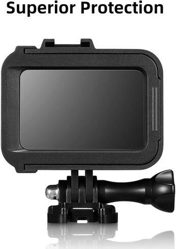 قفص إطار لكاميرا Gopro Hero 8 باللون الأسود، هيكل عظمي لقفص متين مع قاعدة تثبيت سريعة التحرير ومسمار طويل، إطار واقٍ خفيف الوزن للأحذية الباردة لـ Gopro Hero 8 in Saudi Arabia