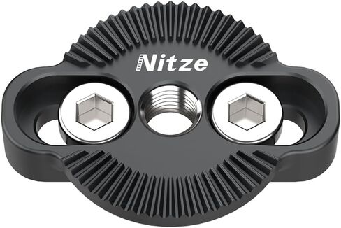 Nitze M6 Rosette Mount Adapter for ARRI Standard with 1/4" Screws, Female Rosette Mount for Camera Cage and Side Handle - N64-G in Saudi Arabia