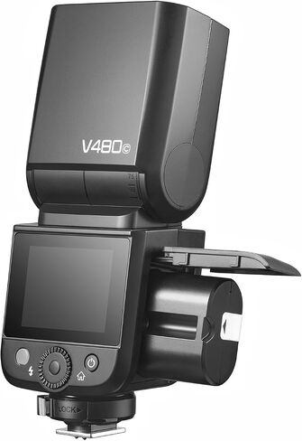 بطارية GODOX VB22 لـ V480، استبدال البطارية مع منفذ USB C لـ V480C V480S V480N V480O V480F فلاش الكاميرا Speedlite in Saudi Arabia