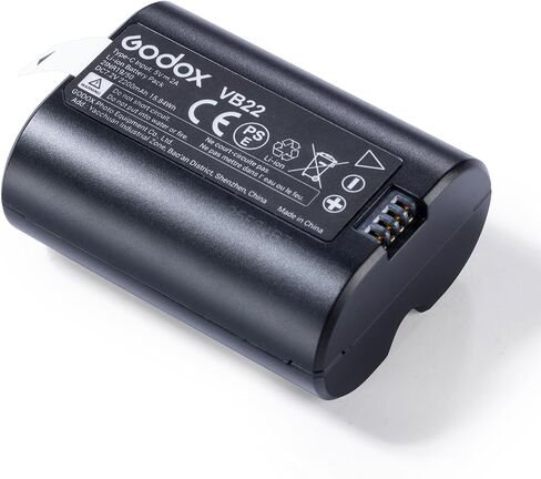 بطارية GODOX VB22 لـ V480، استبدال البطارية مع منفذ USB C لـ V480C V480S V480N V480O V480F فلاش الكاميرا Speedlite in Saudi Arabia