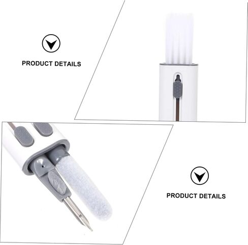 NUOBESTY 1Set Electronics Cleaning Kit for Headphones Multifunctional Earphone Cleaning Tool with Hidden Triple Heads for Wired Devices Durable Design for Dirt in Saudi Arabia