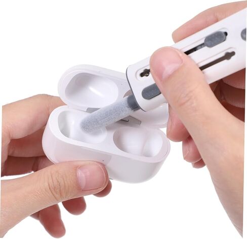 NUOBESTY 1Set Electronics Cleaning Kit for Headphones Multifunctional Earphone Cleaning Tool with Hidden Triple Heads for Wired Devices Durable Design for Dirt in Saudi Arabia