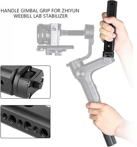 مقبض Gimbal قبضة متعددة 1/4 و 3/8 ثقوب المسمار مقبض قبضة المسمار المحمولة لمختبر WeeBill أو معدات التصوير الفوتوغرافي in Saudi Arabia