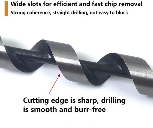 Manual Hand Drill and Hand Wood Auger for Wood Camping Shelter Building, Multipurpose Manual Survival Drill Bit with A Wooden Stick Hand Auger Woodworking Hole Saw Bit to Fix The ​Tent Nails (Color : in Saudi Arabia