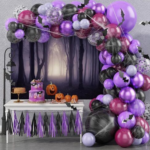 Mocsicka 7x5ft Halloween Backdrop Misty Woods Dark Gloomy Forest Vampire Witch Wizard Party Background Halloween Night Ghost Photography Backdrops in Saudi Arabia