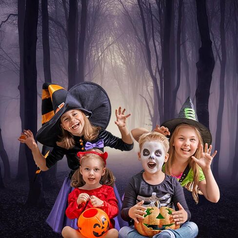 Mocsicka 7x5ft Halloween Backdrop Misty Woods Dark Gloomy Forest Vampire Witch Wizard Party Background Halloween Night Ghost Photography Backdrops in Saudi Arabia
