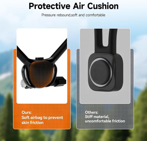 SVBONY Neck Mount with Air Cushion, Adjustable Chest Strap and Necklace Lanyard Holder, for GoPro Hero 13/12/11/10/9, Insta 360 X5/X4/Ace Pro 2, DJI Osmo 360 Action 3/4/5 Pro and Most Action Cameras in Saudi Arabia