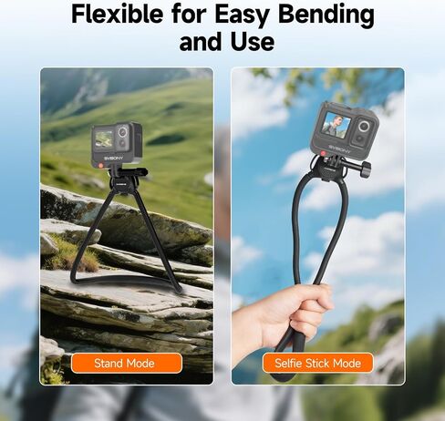 SVBONY Neck Mount with Air Cushion, Adjustable Chest Strap and Necklace Lanyard Holder, for GoPro Hero 13/12/11/10/9, Insta 360 X5/X4/Ace Pro 2, DJI Osmo 360 Action 3/4/5 Pro and Most Action Cameras in Saudi Arabia