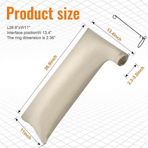 Universal 10" Table Saw Dust Collector Bag Compatible for Dewalt, Ryobi, Bosch, Craftsman, Delta, Metabo, Kobalt, Skilsaw (2.5" Dust Port) – 1 Pack, Beige in Saudi Arabia