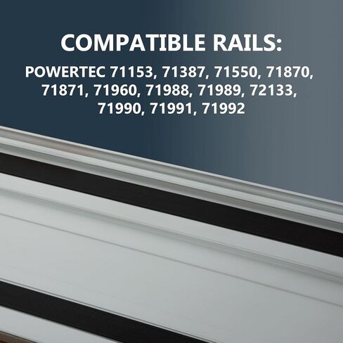 شريط دليل POWERTEC غير قابل للانزلاق - شريط بديل مقاوم للانزلاق بطول 33 قدمًا - لسكة توجيه منشار المسار وختم الطقس لجميع الأغراض - عرض 25/32 بوصة × سمك 3/32 بوصة (72134) in Saudi Arabia