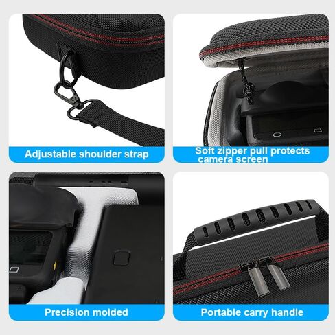 Portable Large Compact Storage Bag for DJI OSMO 360 Panoramic Camera and Accessories Oxford Fabric+EVA Travel Carrying Case with Handheld Handle and Shoulder Strap in Saudi Arabia