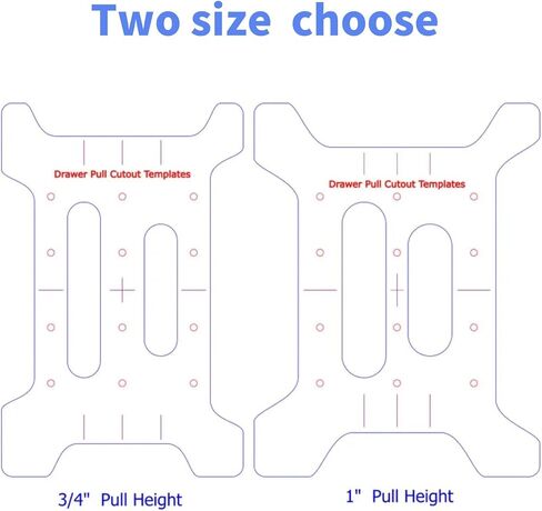Cabinet Handle Template, Cabinet Door & Drawer Hardware Template (3/4 inch Drawer Pull Height) in Kuwait