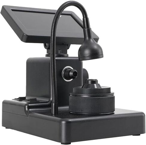 مجهر رقمي LCD مقاس 4.3 بوصة، عارض حزام ماسي، مع ضوء ملء LED، مجهر رقمي 50-1500X، تحديد دقيق، مجموعة مجهر بيولوجي، لعرض نقش الماس in Saudi Arabia