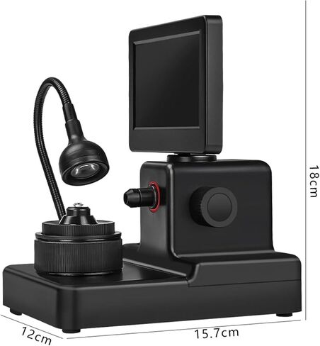 مجهر رقمي LCD مقاس 4.3 بوصة، عارض حزام ماسي، مع ضوء ملء LED، مجهر رقمي 50-1500X، تحديد دقيق، مجموعة مجهر بيولوجي، لعرض نقش الماس in Saudi Arabia