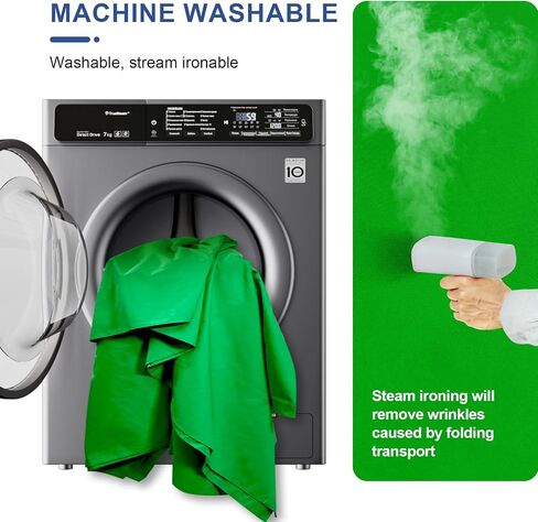 EMART 6x9Ft Green Screen Backdrop,Photography Greenscreen Background | Polyester Green Screen Fabric Cloth, Greenscreen Sheet with 4 Backdrop Clips, for YouTube Zoom Meeting Video Studio Streaming in Saudi Arabia