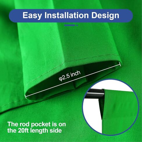 EMART 6x9Ft Green Screen Backdrop,Photography Greenscreen Background | Polyester Green Screen Fabric Cloth, Greenscreen Sheet with 4 Backdrop Clips, for YouTube Zoom Meeting Video Studio Streaming in Saudi Arabia