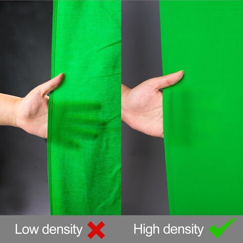 EMART 6x9Ft Green Screen Backdrop,Photography Greenscreen Background | Polyester Green Screen Fabric Cloth, Greenscreen Sheet with 4 Backdrop Clips, for YouTube Zoom Meeting Video Studio Streaming in Saudi Arabia