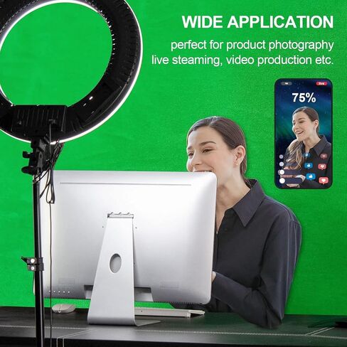 EMART 6x9Ft Green Screen Backdrop,Photography Greenscreen Background | Polyester Green Screen Fabric Cloth, Greenscreen Sheet with 4 Backdrop Clips, for YouTube Zoom Meeting Video Studio Streaming in Saudi Arabia