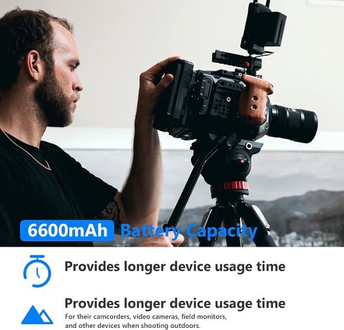 NEEWER Full Camera Cage Compatible with Sony a7R V/a7R IV/a7 IV/a7S III/a1, Aluminum Video Camera Rig with Full Access/Arca Type QR Base, 4-Pack 7.4V 6600mAh NP-F970 Replacement Batteries Included in Saudi Arabia
