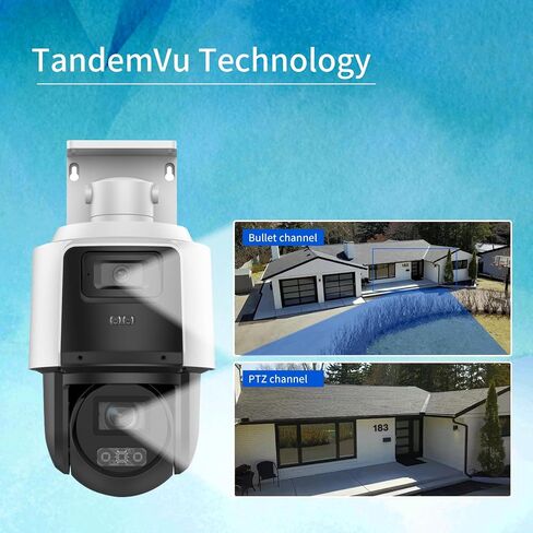 كاميرا DS-2SE3C404MWG-E/14 PTZ IP خارجية، رؤية ترادفية TandemVu، كاميرات 4MP+4MP 4X POE PTZ، اكتشاف الإنسان والمركبة، أداء منخفض الإضاءة، مقاومة للماء IP66 (الإصدار الإنجليزي الدولي) in Kuwait