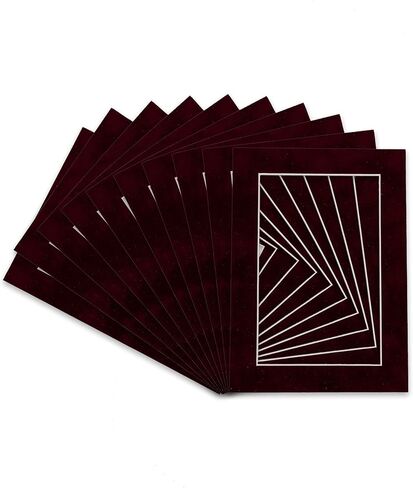 CountryArtHouse Berry Suede Acid Free 8x10 Backing Board - Uncut Photo Mat Board - 1 Sheet in Kuwait
