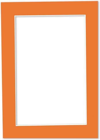 13x19 Mat for 18x24 Frame - Precut Mat Board Acid-Free Orange 13x19 Photo Matte Made to Fit a 18x24 Picture Frame, Premium Matboard for Family Photos, Show Kits, Art, Picture Framing, Pack of 1 Mat in Saudi Arabia