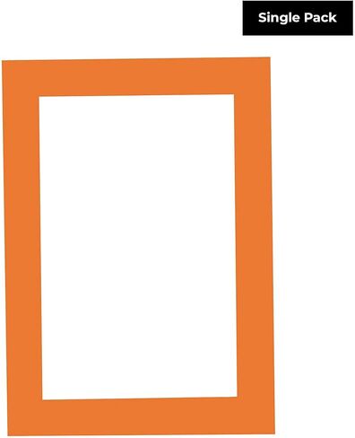 13x19 Mat for 18x24 Frame - Precut Mat Board Acid-Free Orange 13x19 Photo Matte Made to Fit a 18x24 Picture Frame, Premium Matboard for Family Photos, Show Kits, Art, Picture Framing, Pack of 1 Mat in Saudi Arabia