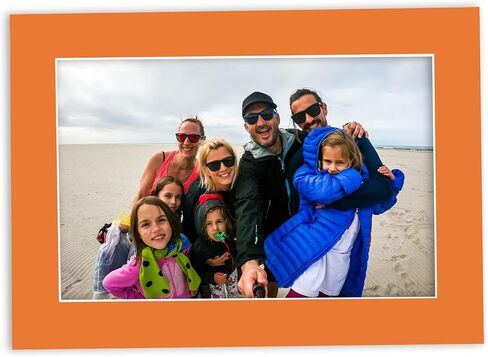 13x19 Mat for 18x24 Frame - Precut Mat Board Acid-Free Orange 13x19 Photo Matte Made to Fit a 18x24 Picture Frame, Premium Matboard for Family Photos, Show Kits, Art, Picture Framing, Pack of 1 Mat in Saudi Arabia