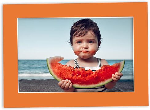 13x19 Mat for 18x24 Frame - Precut Mat Board Acid-Free Orange 13x19 Photo Matte Made to Fit a 18x24 Picture Frame, Premium Matboard for Family Photos, Show Kits, Art, Picture Framing, Pack of 1 Mat in Saudi Arabia