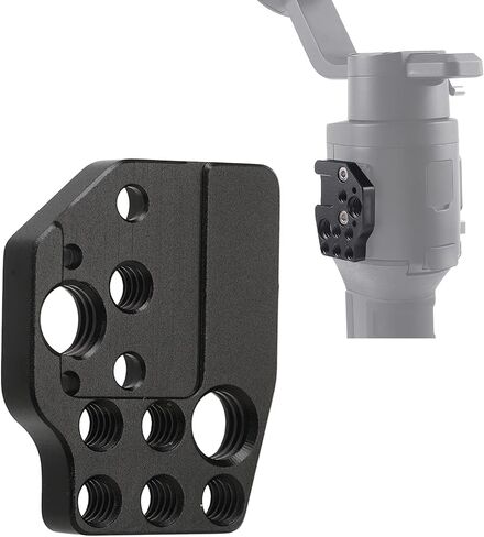 Quick Release Plate, with 1/4 Inch Hole 3/8 Inch Hole Cold Shoe Aluminum Alloy Portable Quick Release Plate for DJI Ronin S SC RS2 RS3 RSC2 Stabilizer in Saudi Arabia
