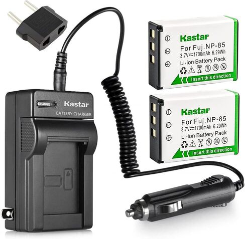 Kastar Battery 2-Pack and Charger Kit for Fujifilm NP-85, BC-85, BC-85A work with Fujifilm FinePix S1, FinePix SL240, FinePix SL260, FinePix SL280, FinePix SL300, FinePix SL305, FinePix SL1000 Cameras in Saudi Arabia