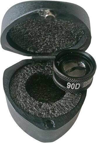 90D Double Aspheric Lens with Protective Case, Black Ophthalmology Examination Equipment, Professional Medical Grade Diagnostic Tool in Saudi Arabia