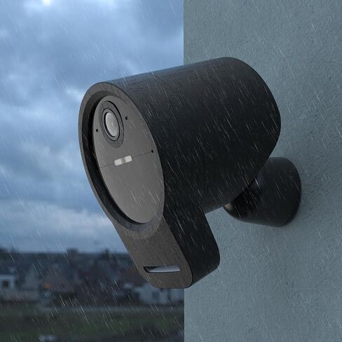 غطاء حماية من السيليكون لسلسلة كاميرات SimpliSafe الخارجية 2، غطاء مقاوم للماء ملحقات كاميرا أمان ممتازة (عبوتان، أسود) in Saudi Arabia