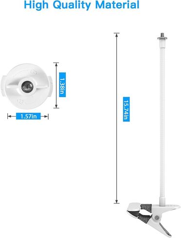 Clip Clamp Mount Compatible with Imou 2K WiFi Security Camera Indoor Pet Dog Baby Camera (White) in Saudi Arabia