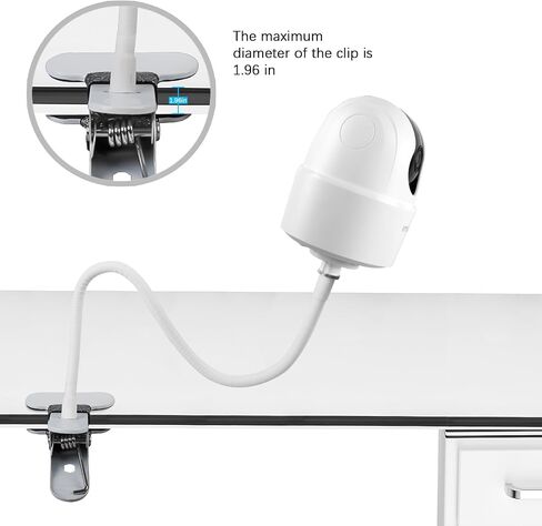 Clip Clamp Mount Compatible with Imou 2K WiFi Security Camera Indoor Pet Dog Baby Camera (White) in Saudi Arabia