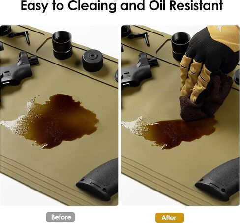 ONETIGRIS Gun Cleaning Mat Rifle Pistol Gun Mat with Magnetic Dots, Non-Slip Oil Resistant in Saudi Arabia